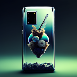 Glass mobile phone